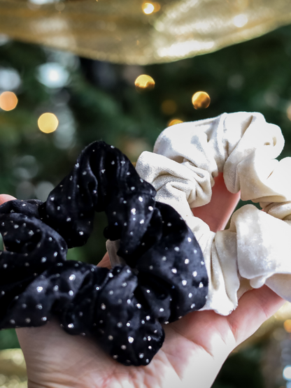 Choux - Noir scintillant - Velours