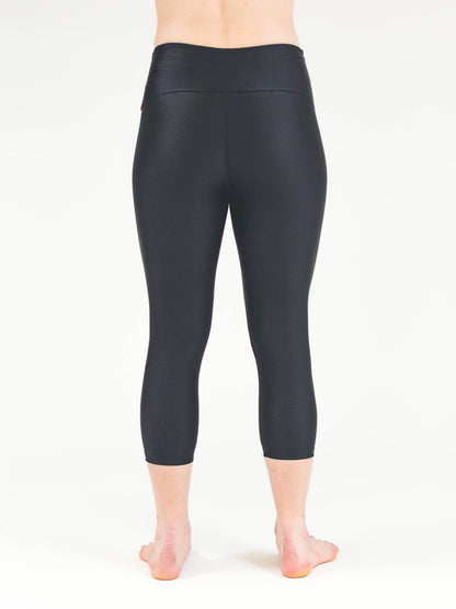 Leggings TA - 3/4 - Noir lustré