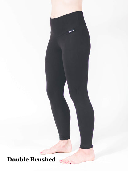 Leggings TA Long - Double-brushed - Noir