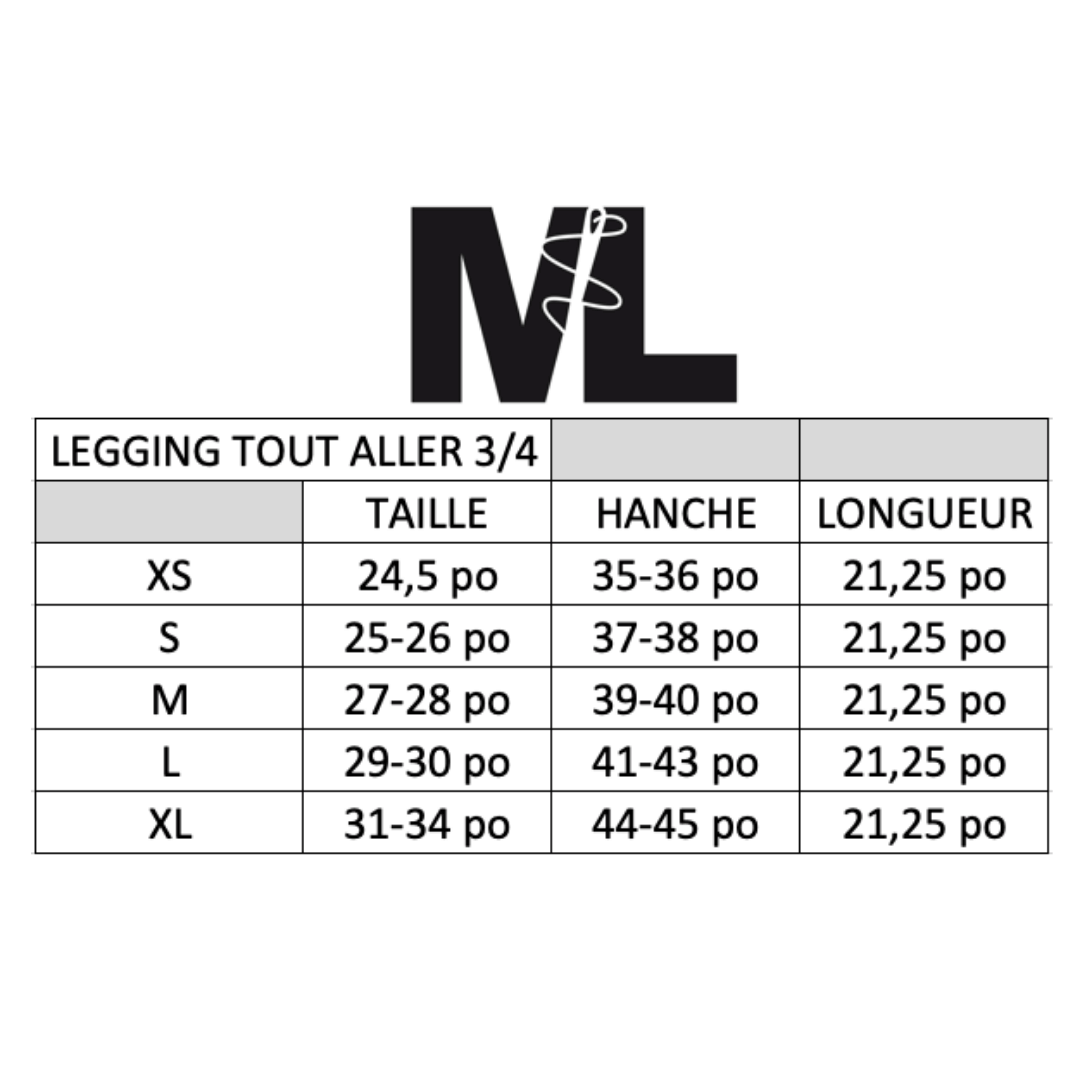 Leggings TA 3/4 - Mosaïque