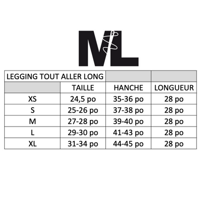 Leggings TA Long - Double-brushed - Noir