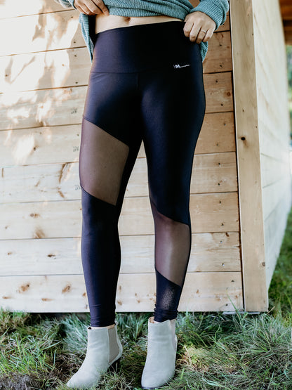 Leggings Julie - Noir/Filet