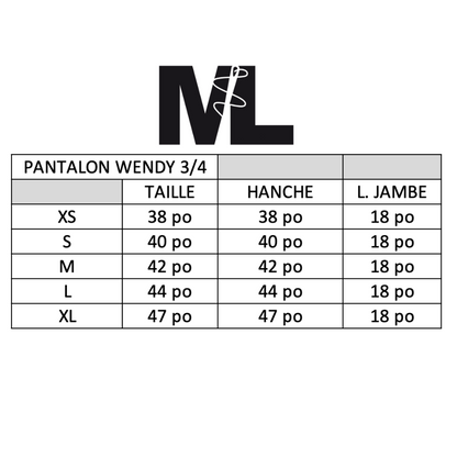 Pantalon Wendy-3/4-Ligné Beige