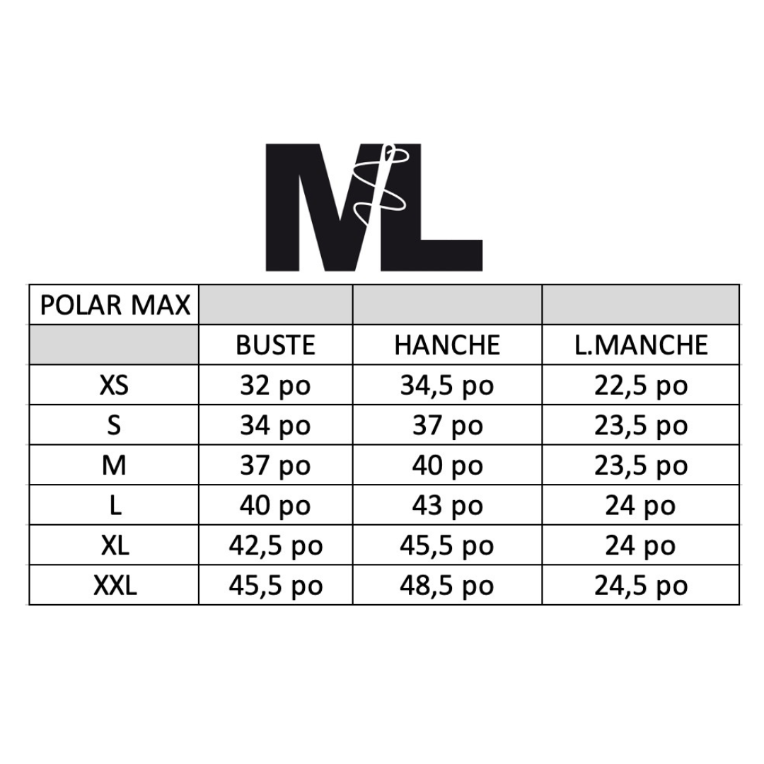 Polar Max - Noir/Fleur Nocturne