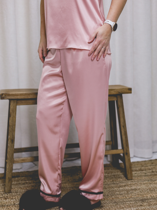 Pantalon Satin - Blush