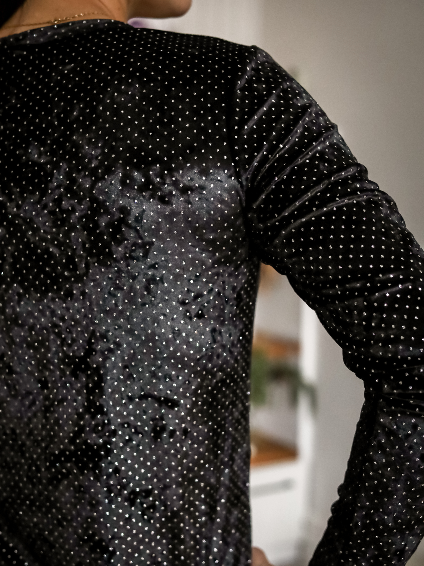 Robe Linda - Velours scintillant