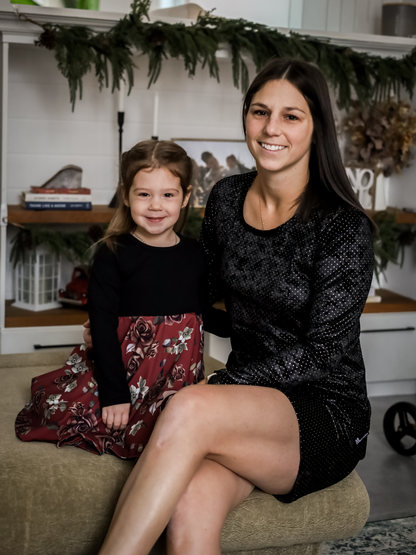 Robe Linda - Velours scintillant