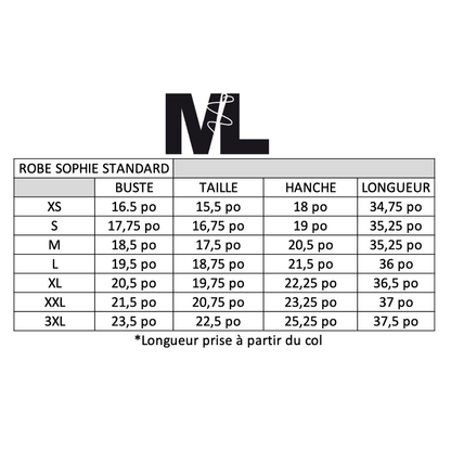 PRÉCOMMANDE - Robe Sophie manches courtes - RIB de bambou