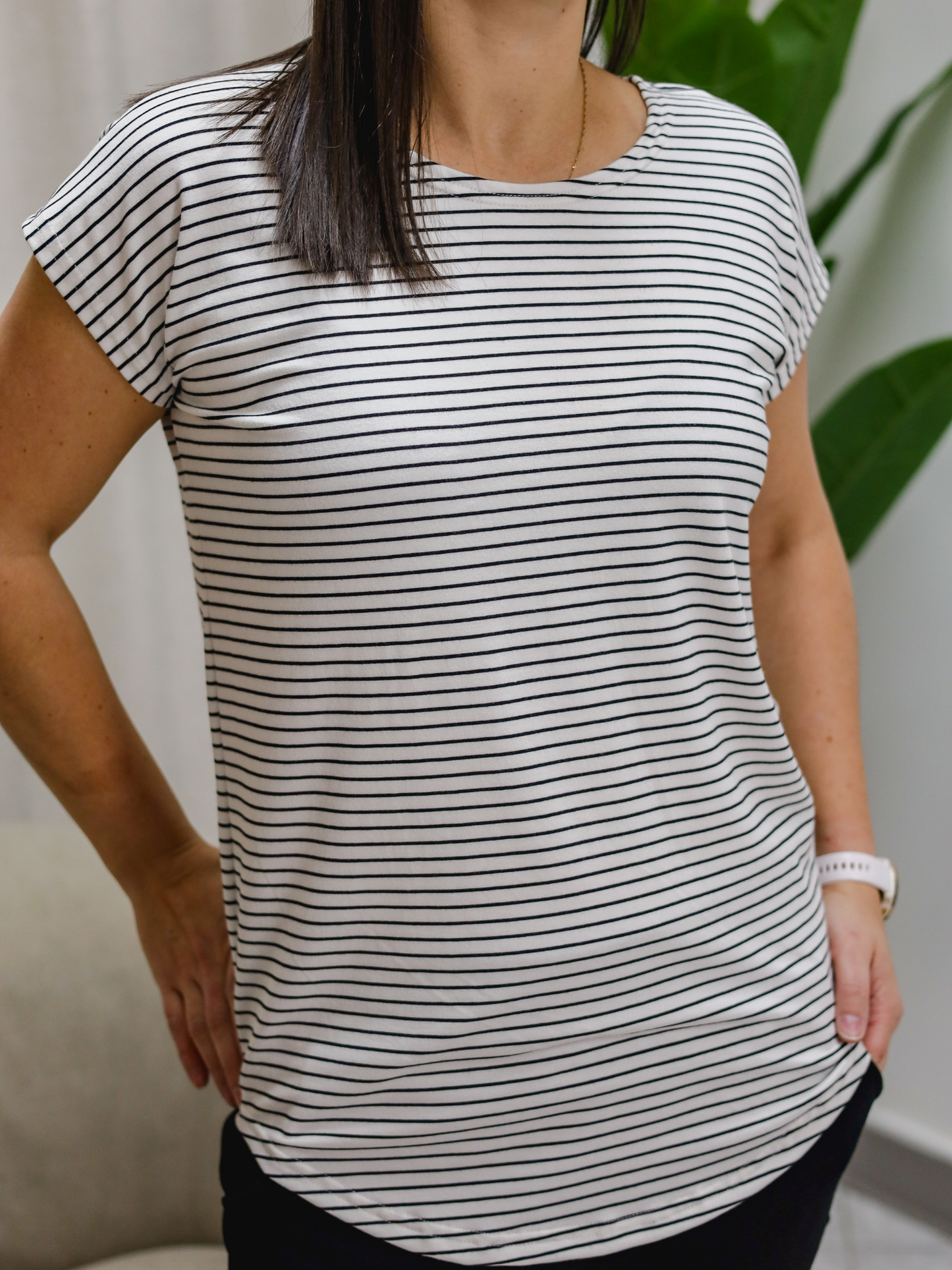 T-Shirt Kim - Rayé Noir/Blanc