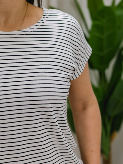 T-Shirt Kim - Rayé Noir/Blanc