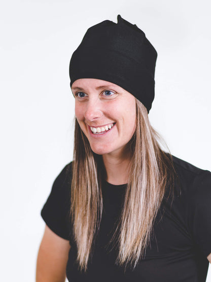 Tuque Noir/Lustré Femme