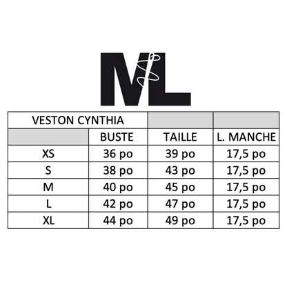 Veston Cynthia - Carreaux