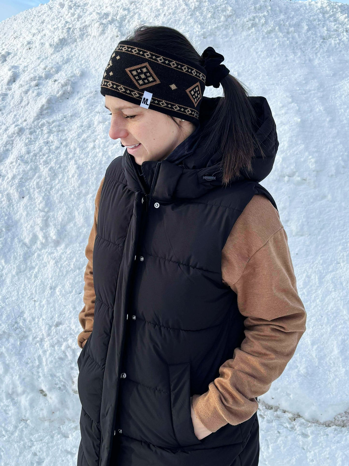 Bandeau tricot - Café Moka