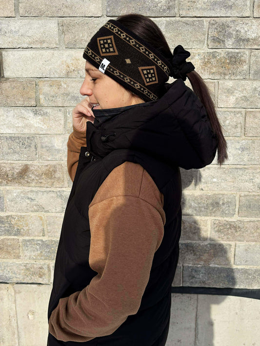 Bandeau tricot - Café Moka