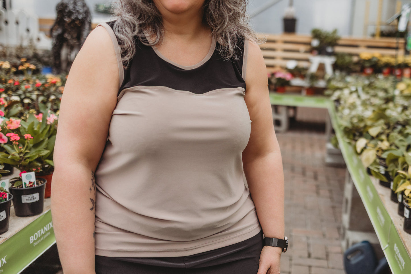Camisole Caro - Noir/Beige