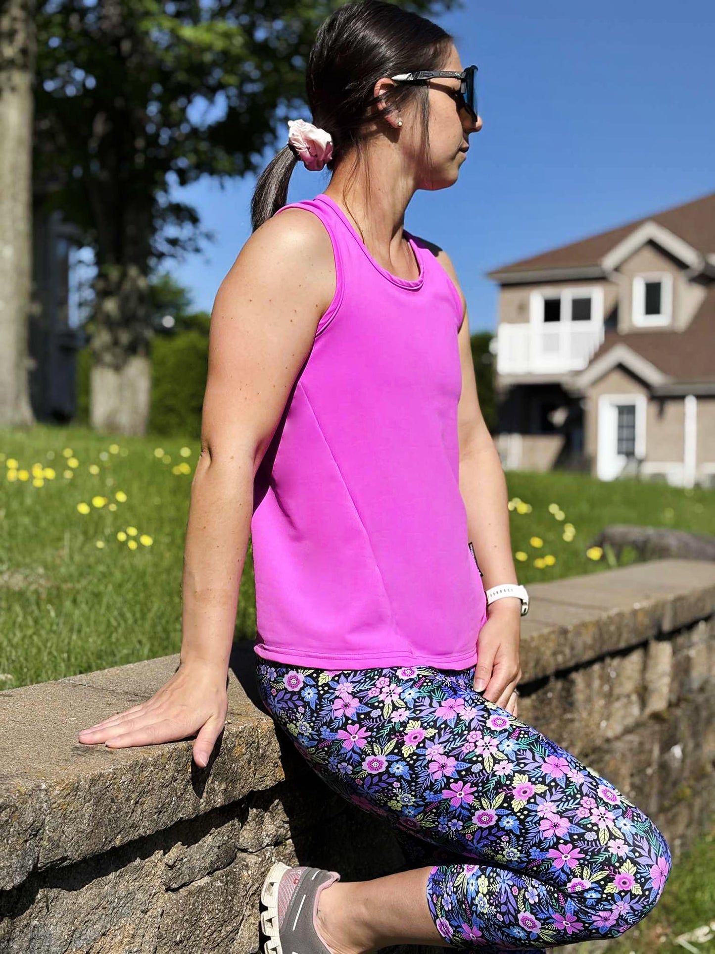 Leggings TA - 3/4 - Punch Fuschia