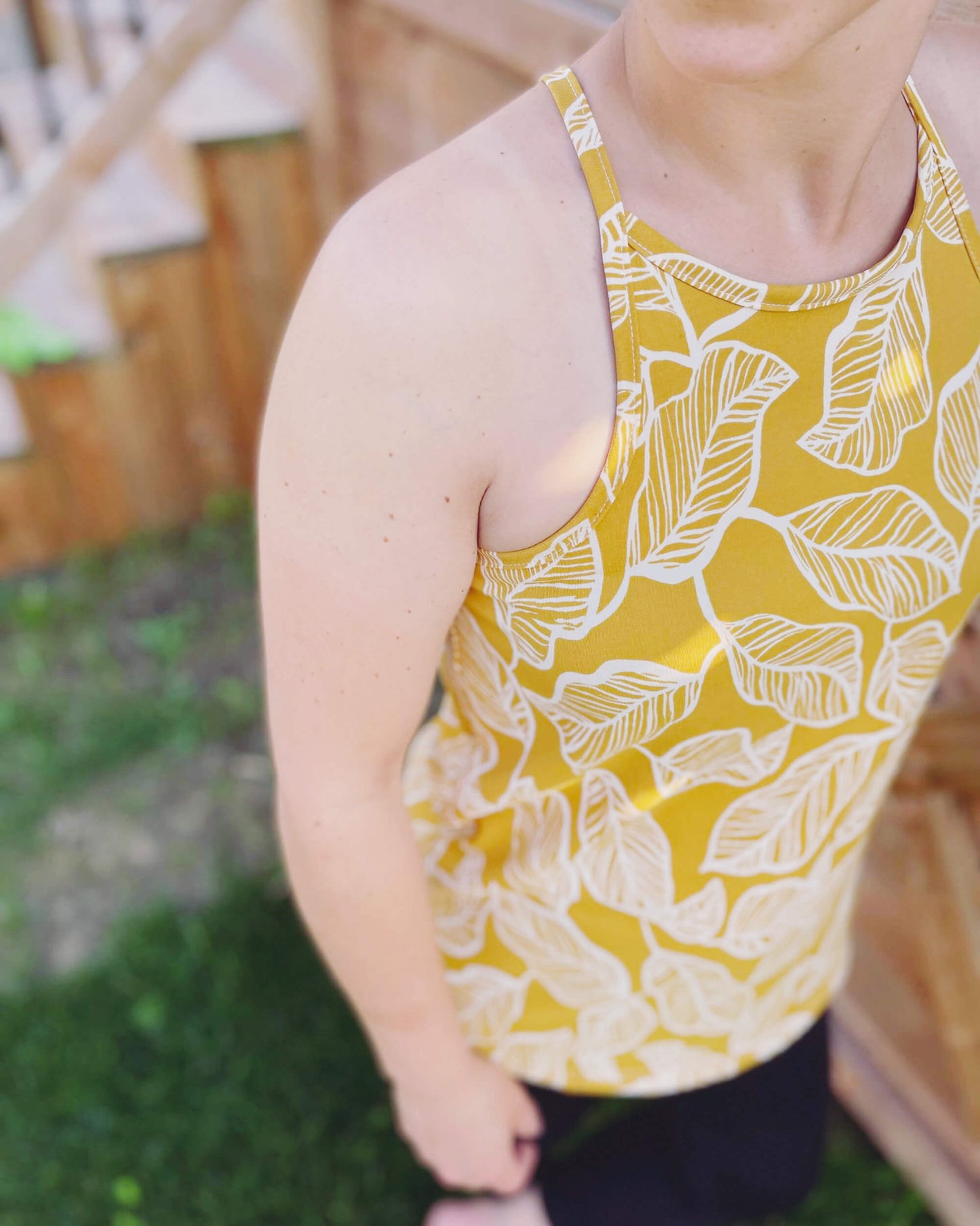 Camisole Élyse - Feuille jaune