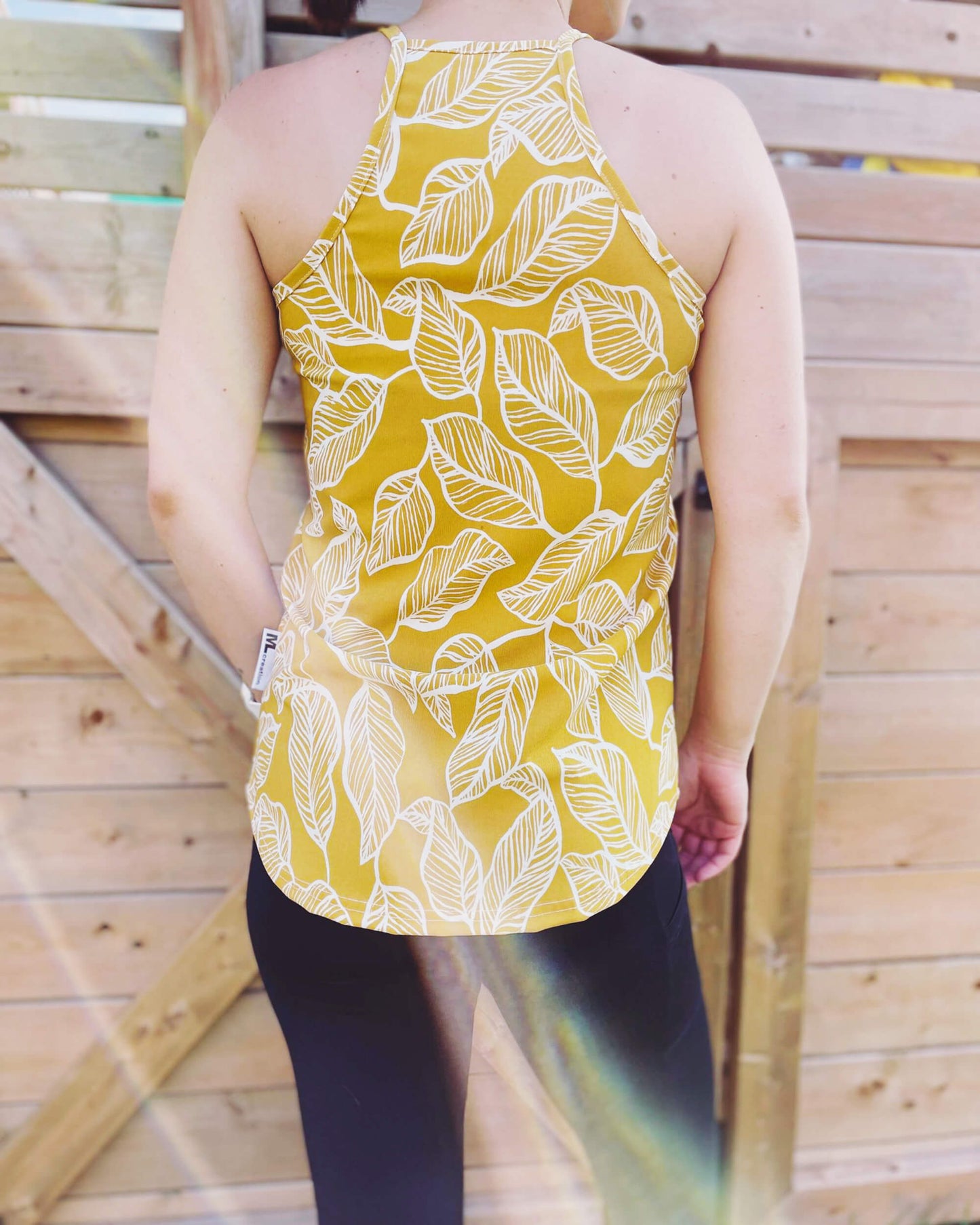 Camisole Élyse - Feuille jaune