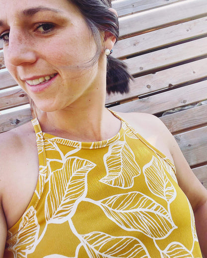 Camisole Élyse - Feuille jaune