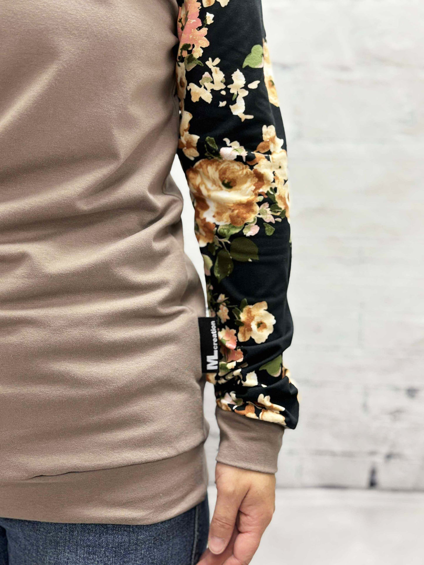 Chandail Catherine - Fleur crème/Beige