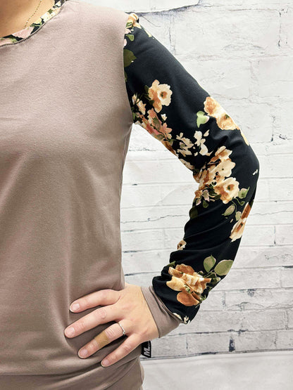 Chandail Catherine - Fleur crème/Beige