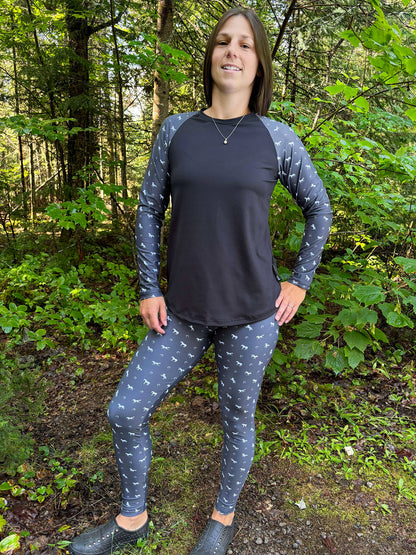 Leggings TA - Long - Cheval Gris