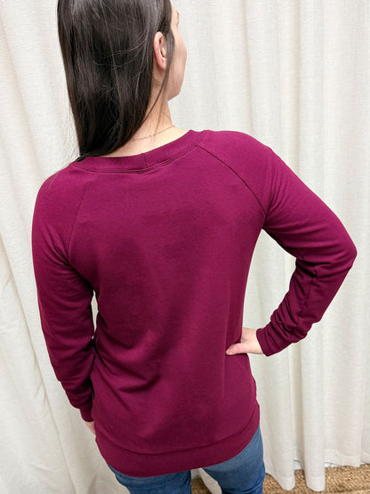 Chandail/Tunique Vanessa - Merlot