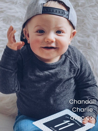 PRÉCOMMANDE - Chandail Charlie - FRENCH TERRY de bambou