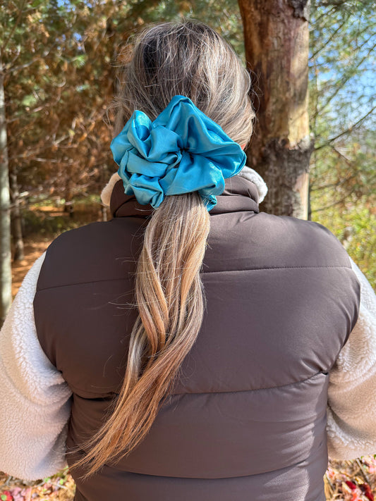 Choux - Bleu Peacock - Satin