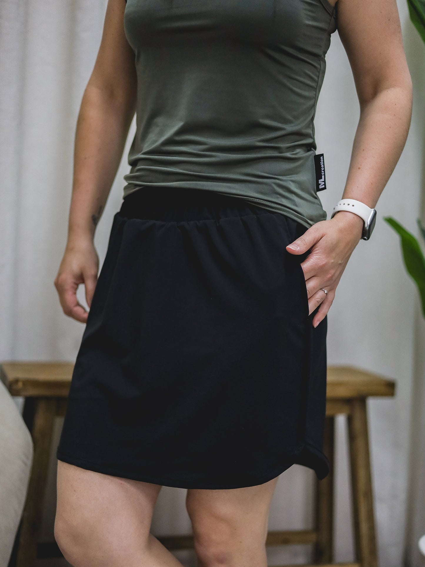 Jupe Short Matt - Noire