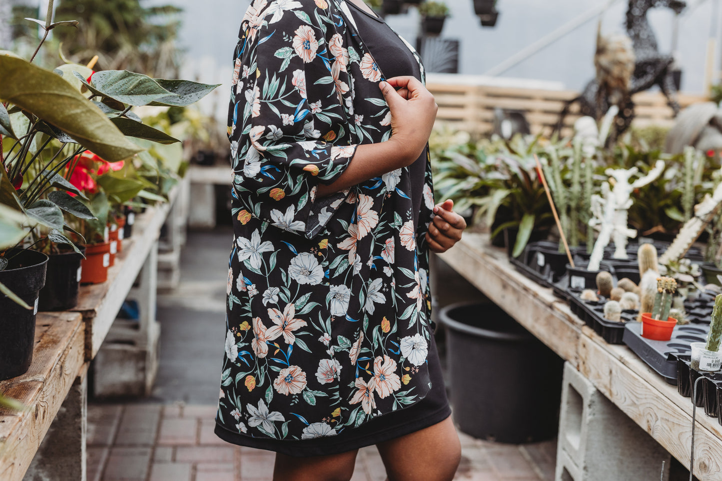 Kimono Émilie - Court - Fleur Printanière