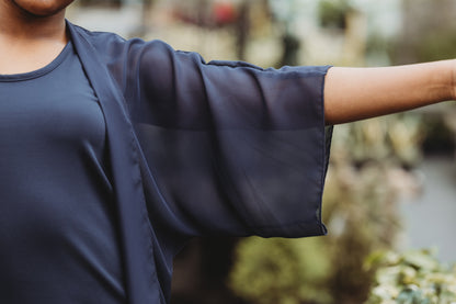 Kimono Émilie - Court - Marine