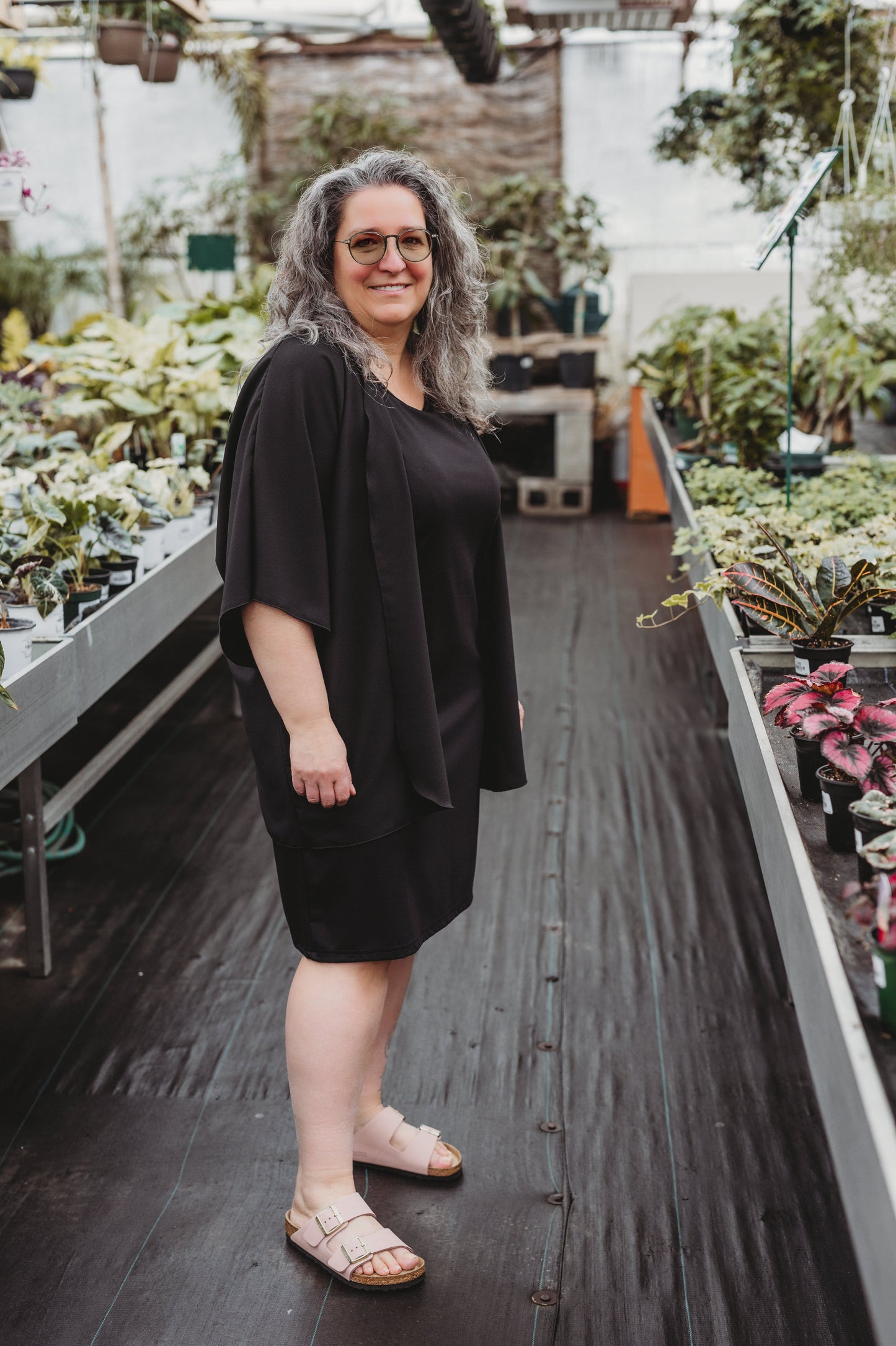 Kimono Émilie - Court - Noir