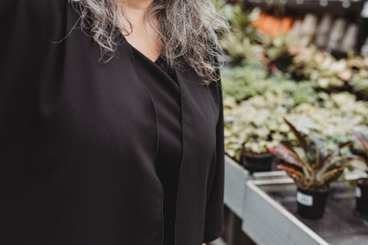 Kimono Émilie - Court - Noir