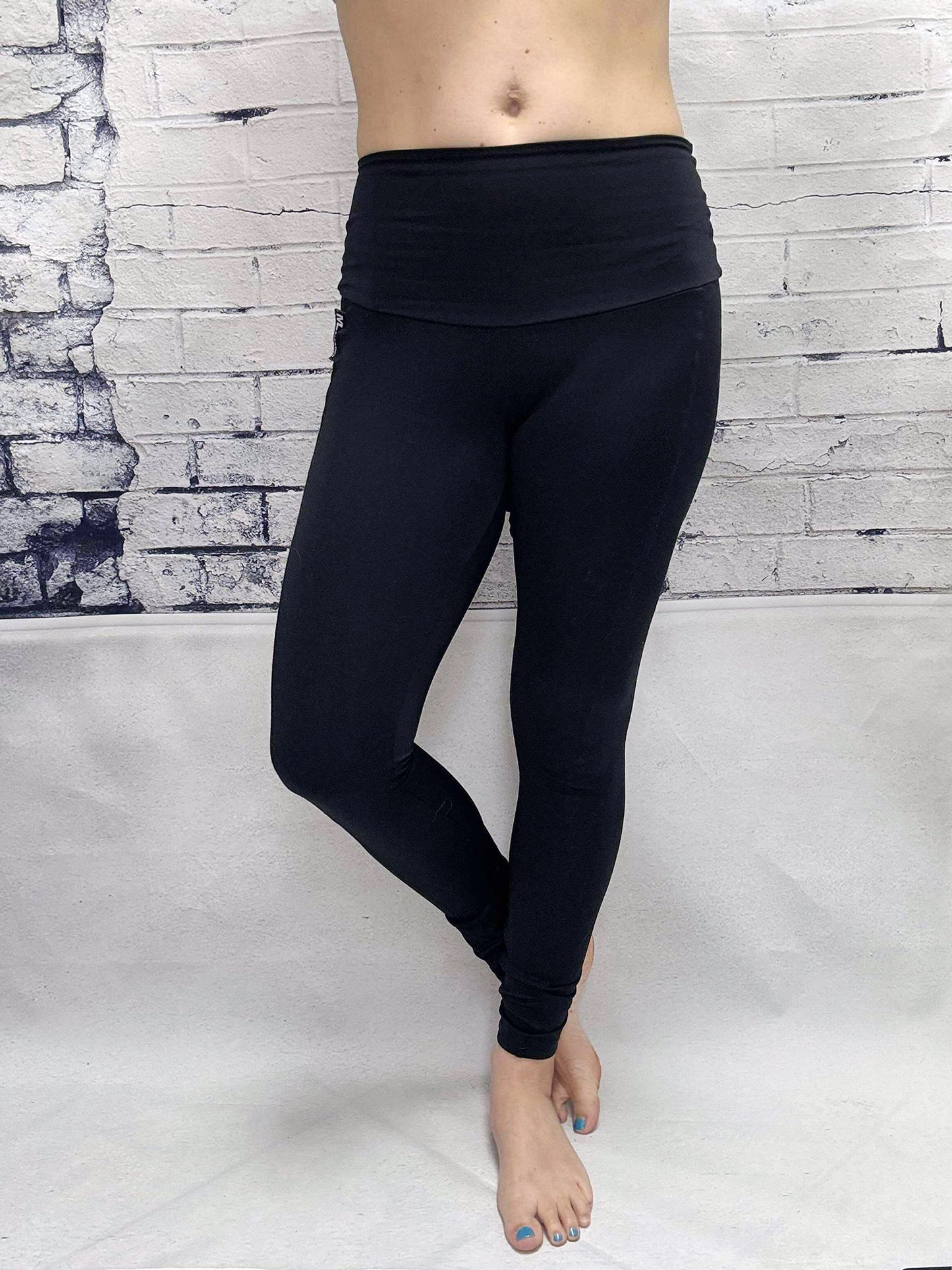 Leggings Run Long - Noir Mât UV.