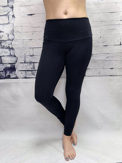 Leggings Run Long - Noir Mât UV.