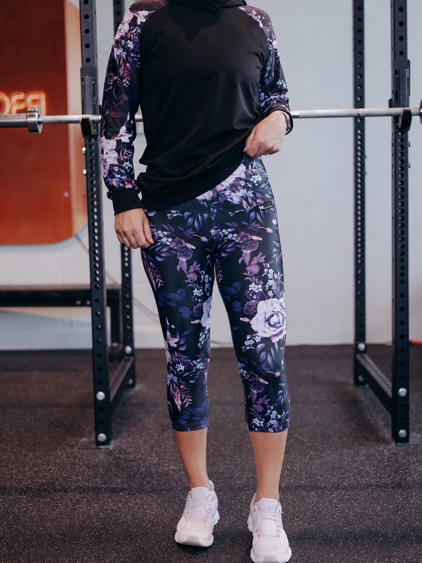 Leggings TA - 3/4 - Fleur Nocturne