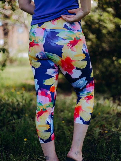 Leggings TA - 3/4 - Fleurs Tropicales