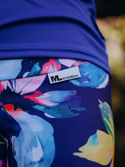Leggings TA - 3/4 - Fleurs Tropicales