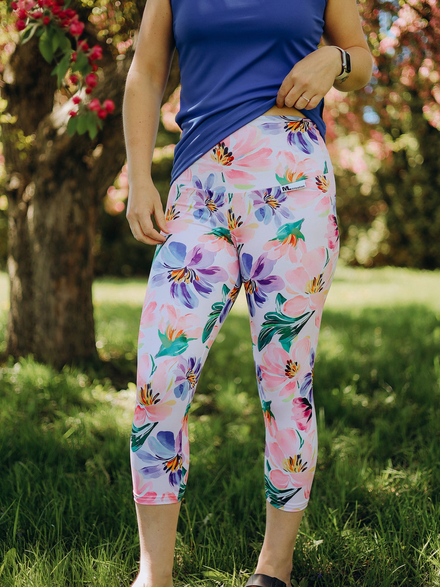 Leggings TA - 3/4 - Pastel Floral