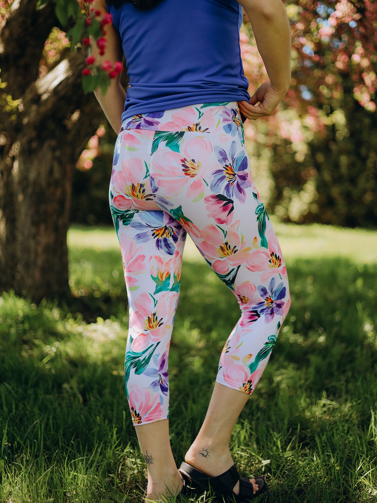 Leggings TA - 3/4 - Pastel Floral