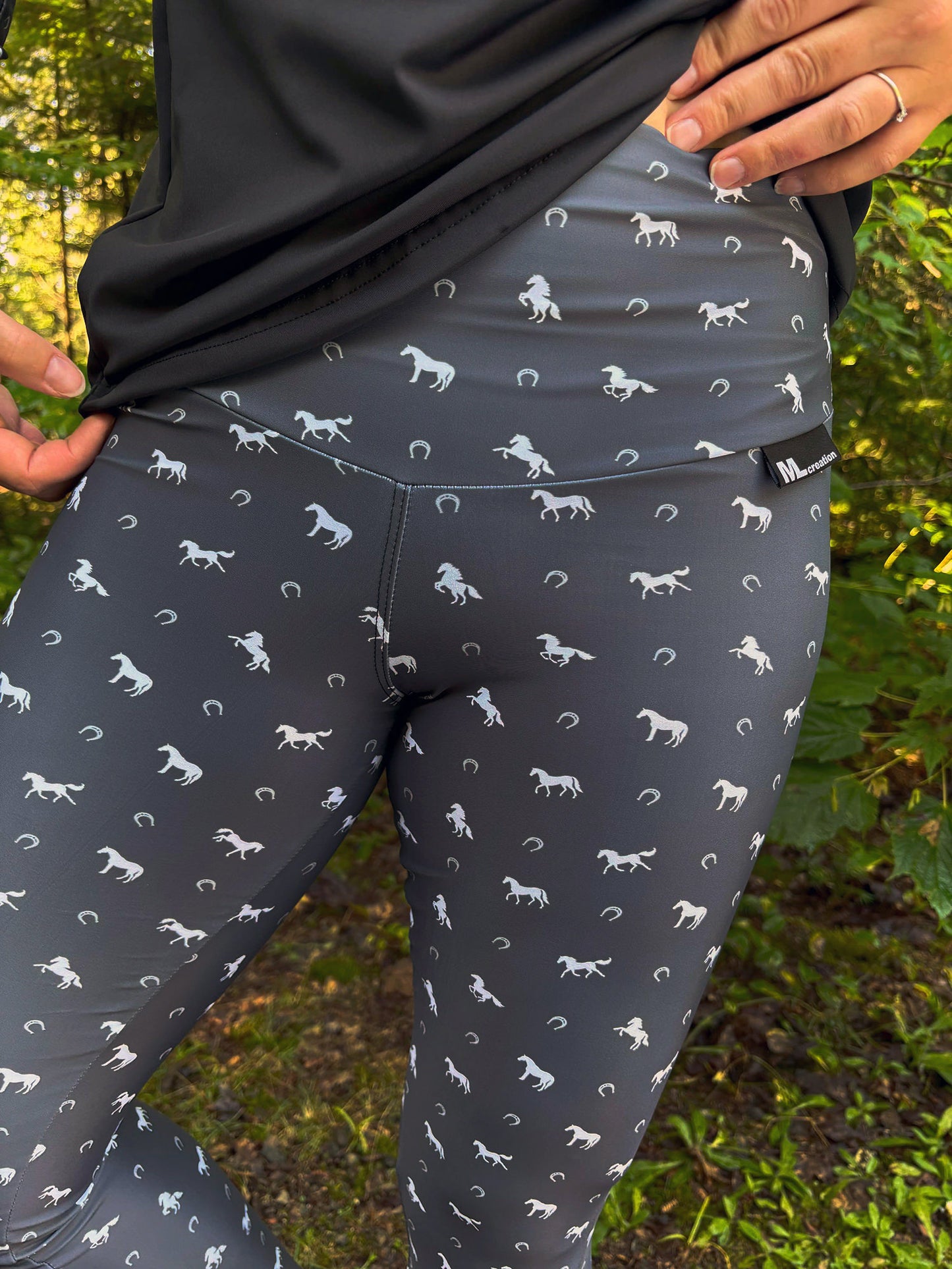 Leggings TA - Long - Cheval Gris