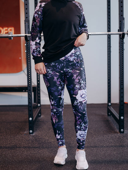 Leggings TA - Long - Fleur Nocturne