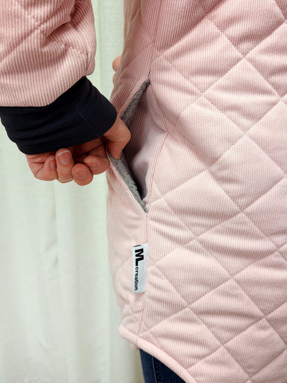 Manteau Mina - Corduroy rose