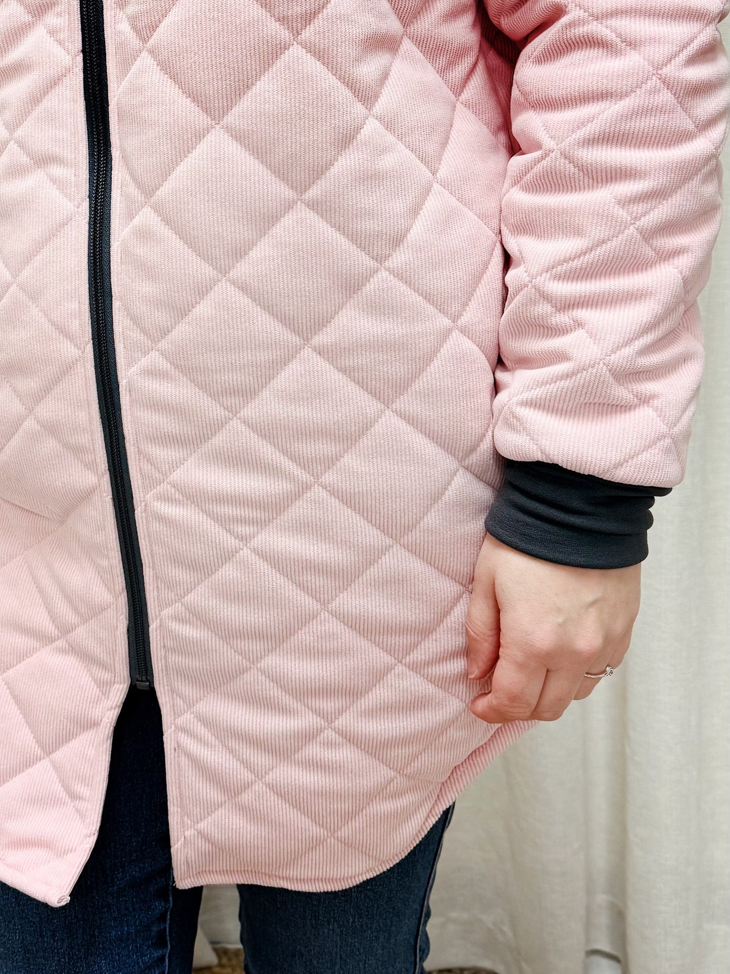 Manteau Mina - Corduroy rose