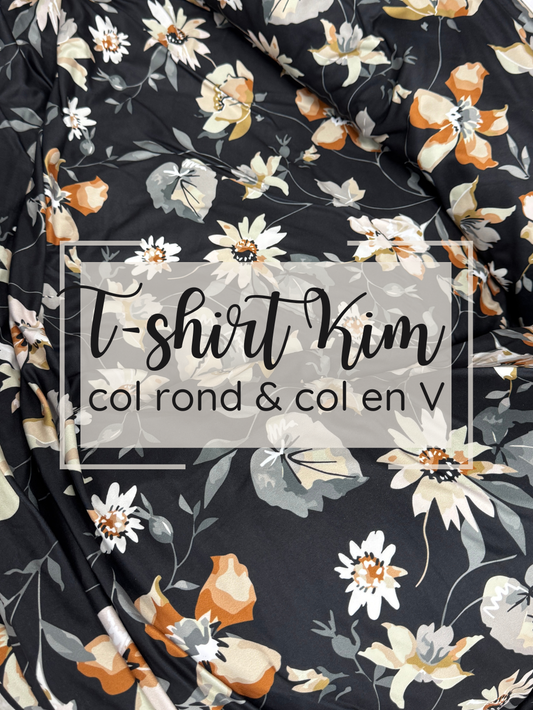 T-shirt Kim - Marguerite Grise