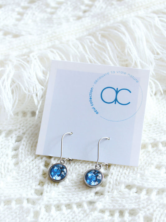 Boucles d'oreilles - Algue Marine