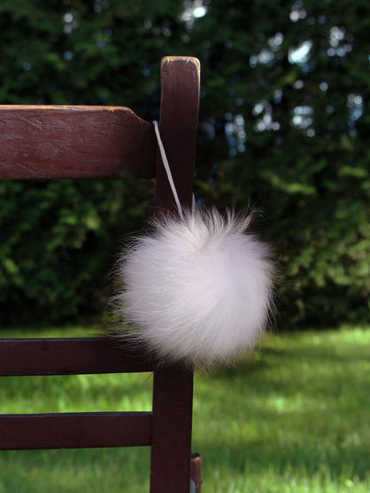 Pompons BLANC pour tuques