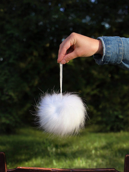 Pompons BLANC pour tuques