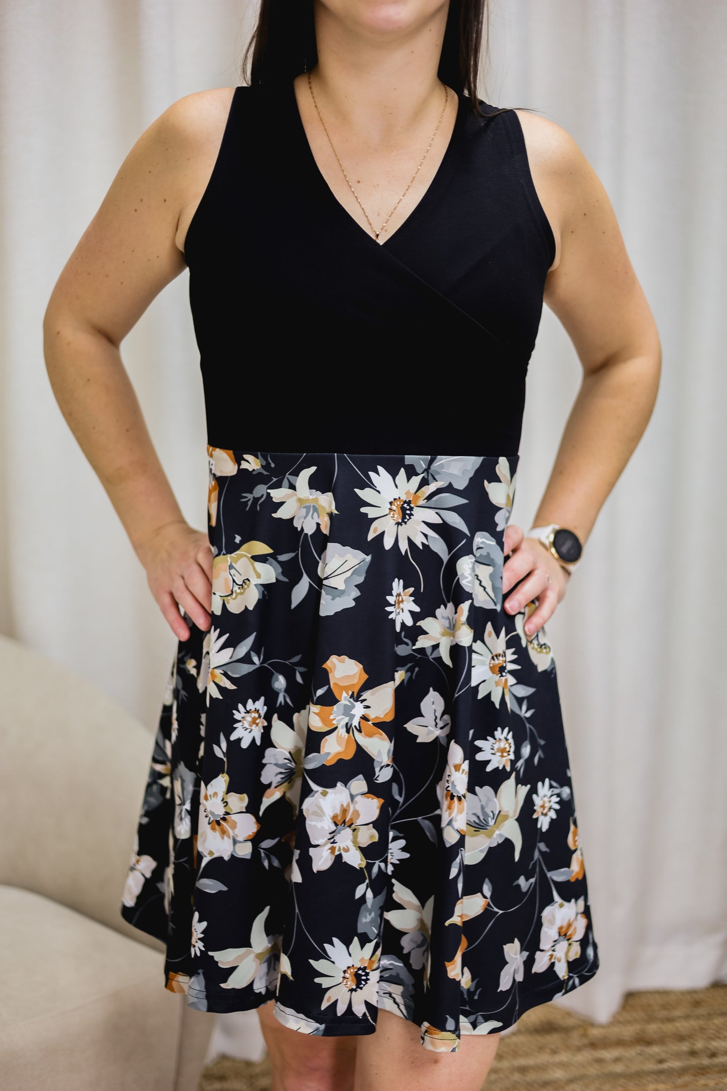 Robe Caroline - Fleurs Tropicales